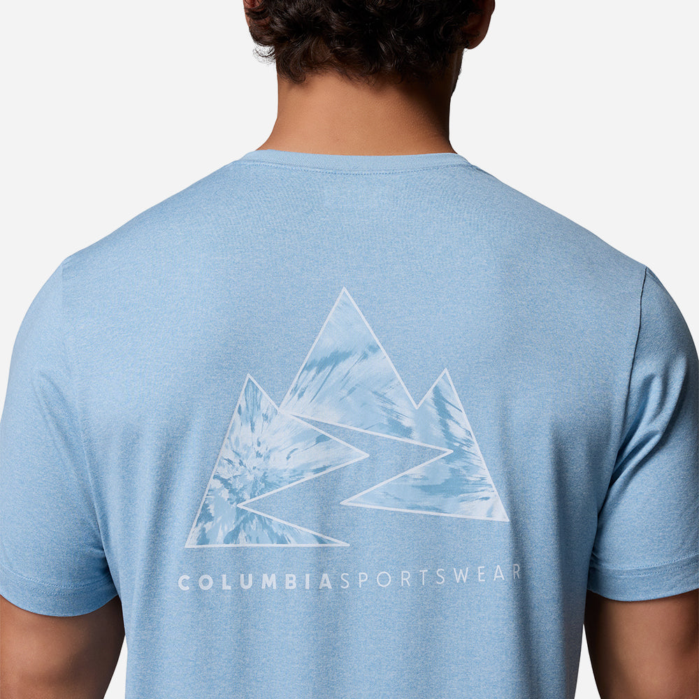 Áo Thun Nam Columbia Parsons Point™ Short Sleeve Back Graphic - Xanh Dương - Supersports Vietnam