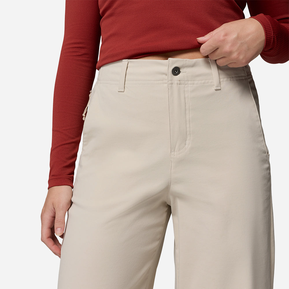 Quần Dài Thể Thao Nữ Columbia Roc™ Tech Wide Leg - Be - Supersports Vietnam