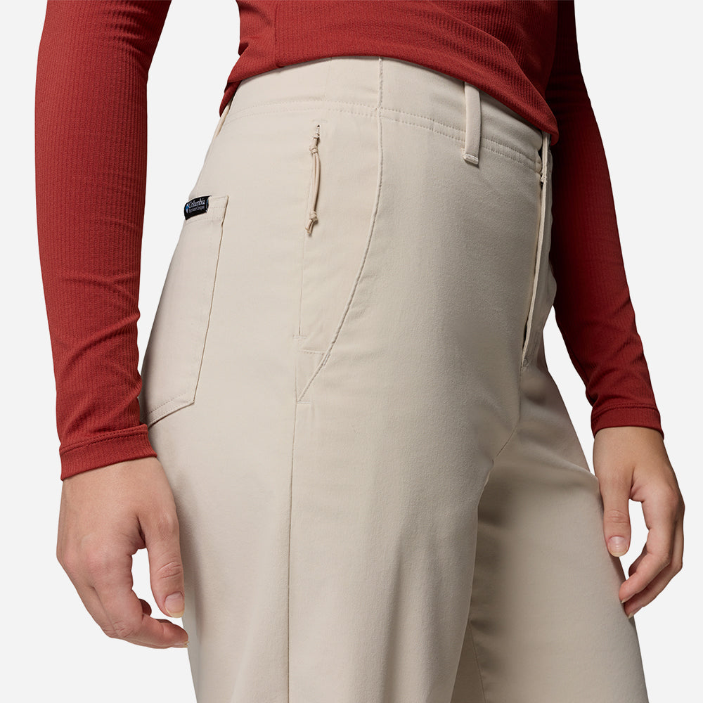 Quần Dài Thể Thao Nữ Columbia Roc™ Tech Wide Leg - Be - Supersports Vietnam