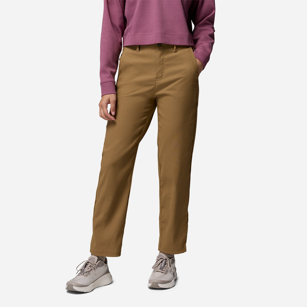 Quần Dài Thể Thao Nữ Columbia Roc™ Tech Straight Leg - Nâu - Supersports Vietnam