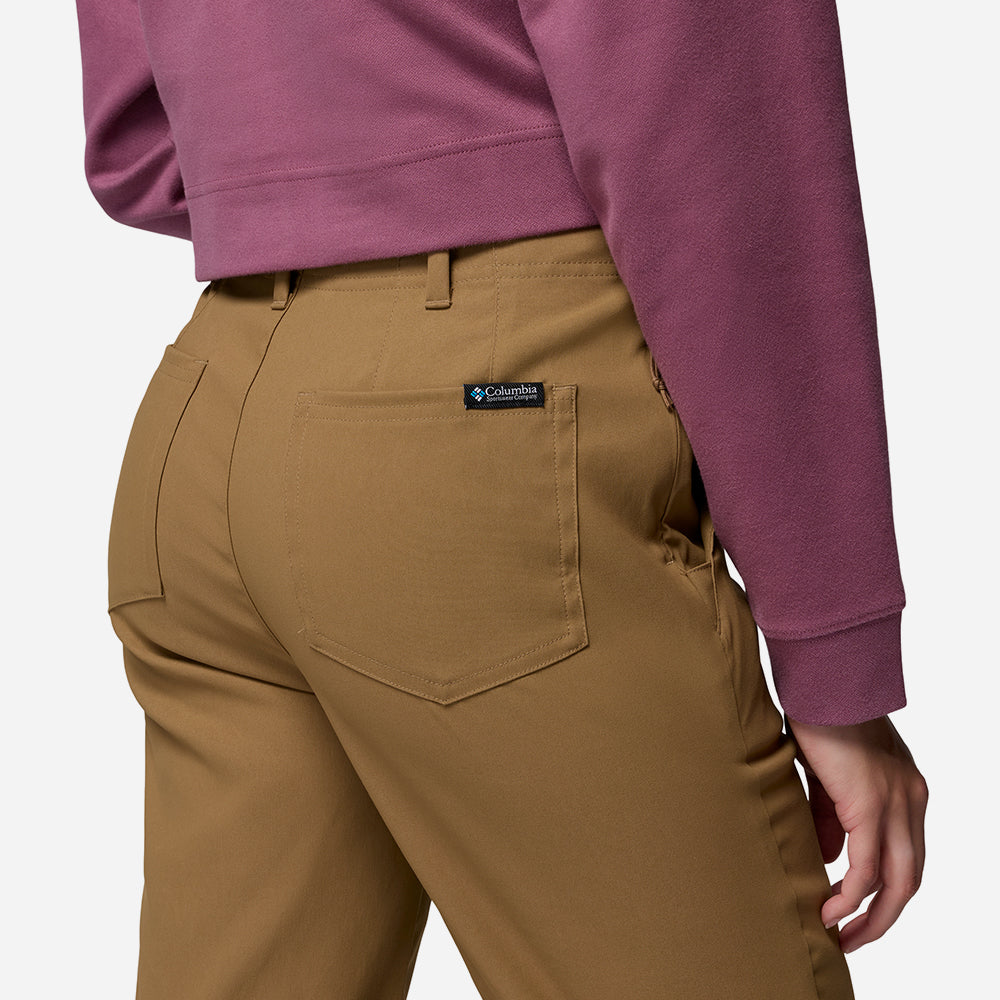 Quần Dài Thể Thao Nữ Columbia Roc™ Tech Straight Leg - Nâu - Supersports Vietnam