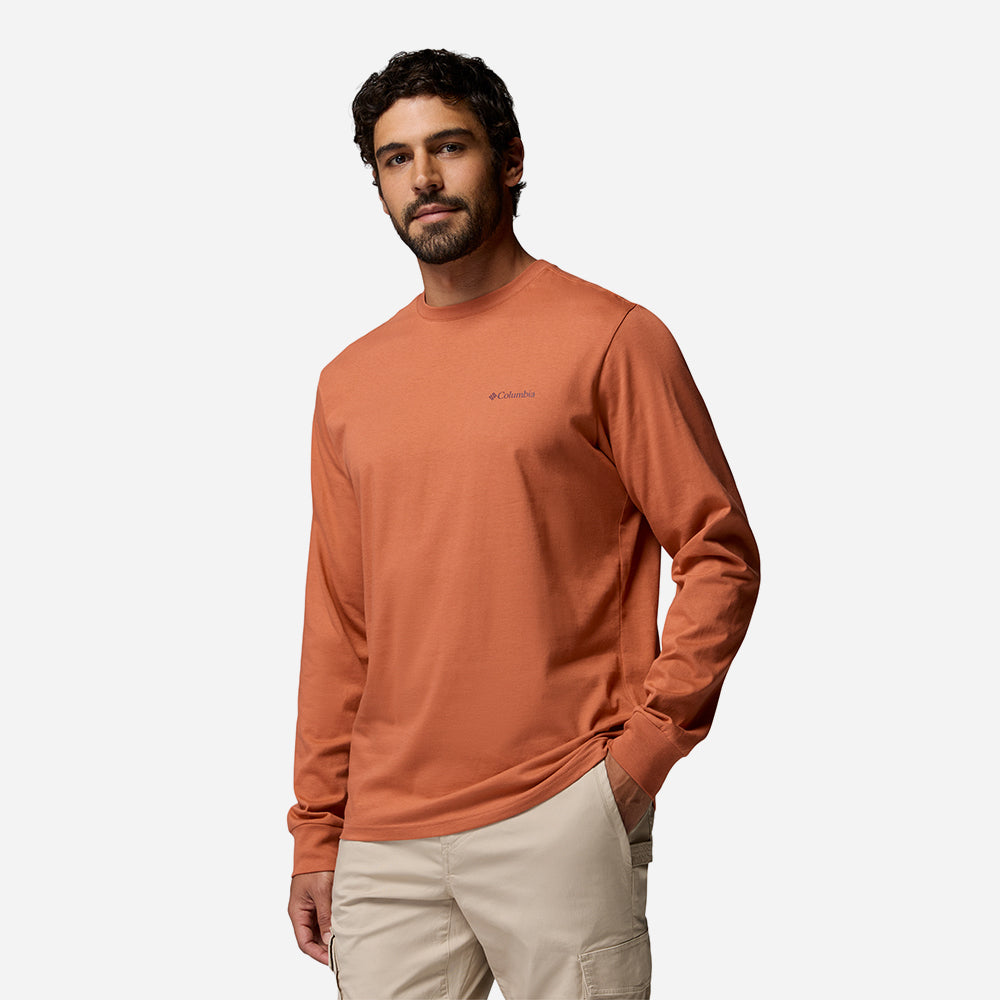 Áo Thun Nam Columbia Csc™ Graphic Long Sleeve - Cam - Supersports Vietnam