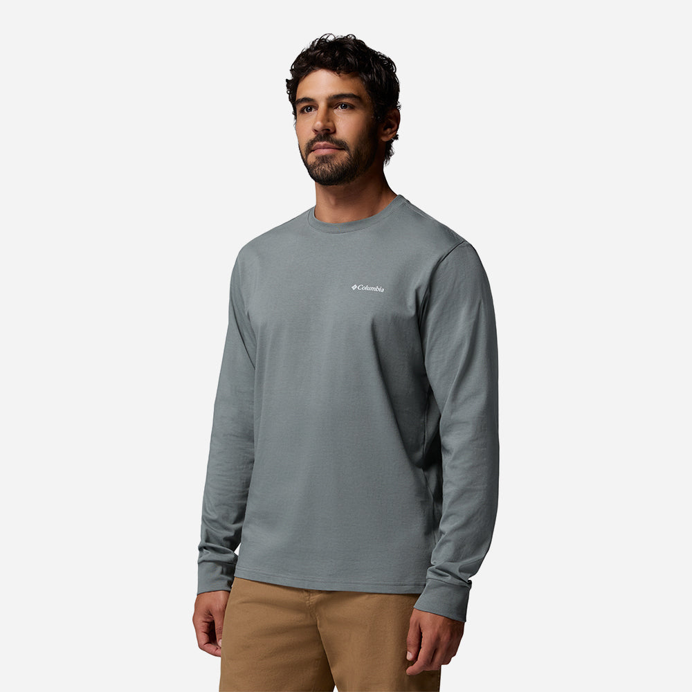 Áo Thun Nam Columbia Csc™ Graphic Long Sleeve - Xám - Supersports Vietnam