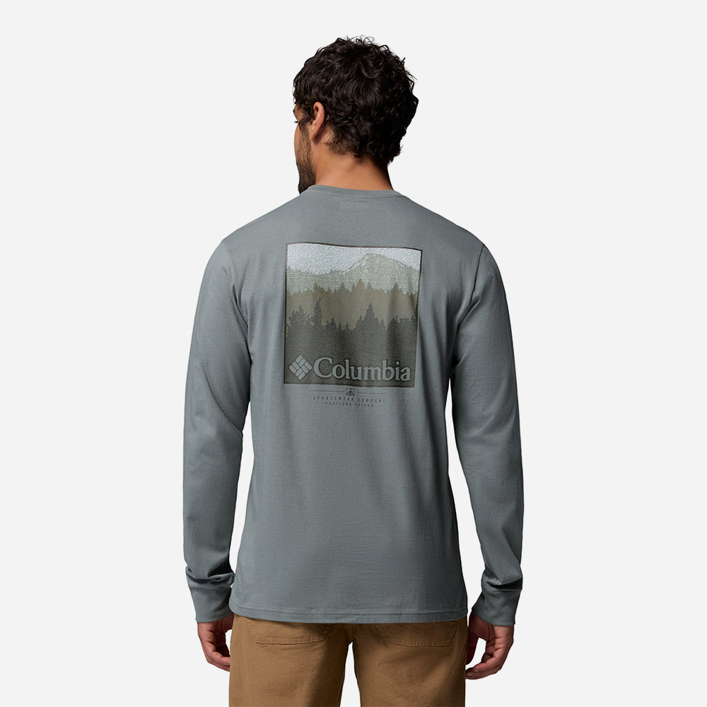 Áo Thun Nam Columbia Csc™ Graphic Long Sleeve - Xám - Supersports Vietnam