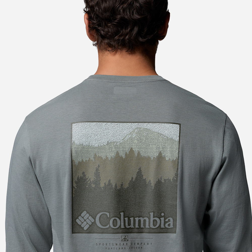 Áo Thun Nam Columbia Csc™ Graphic Long Sleeve - Xám - Supersports Vietnam