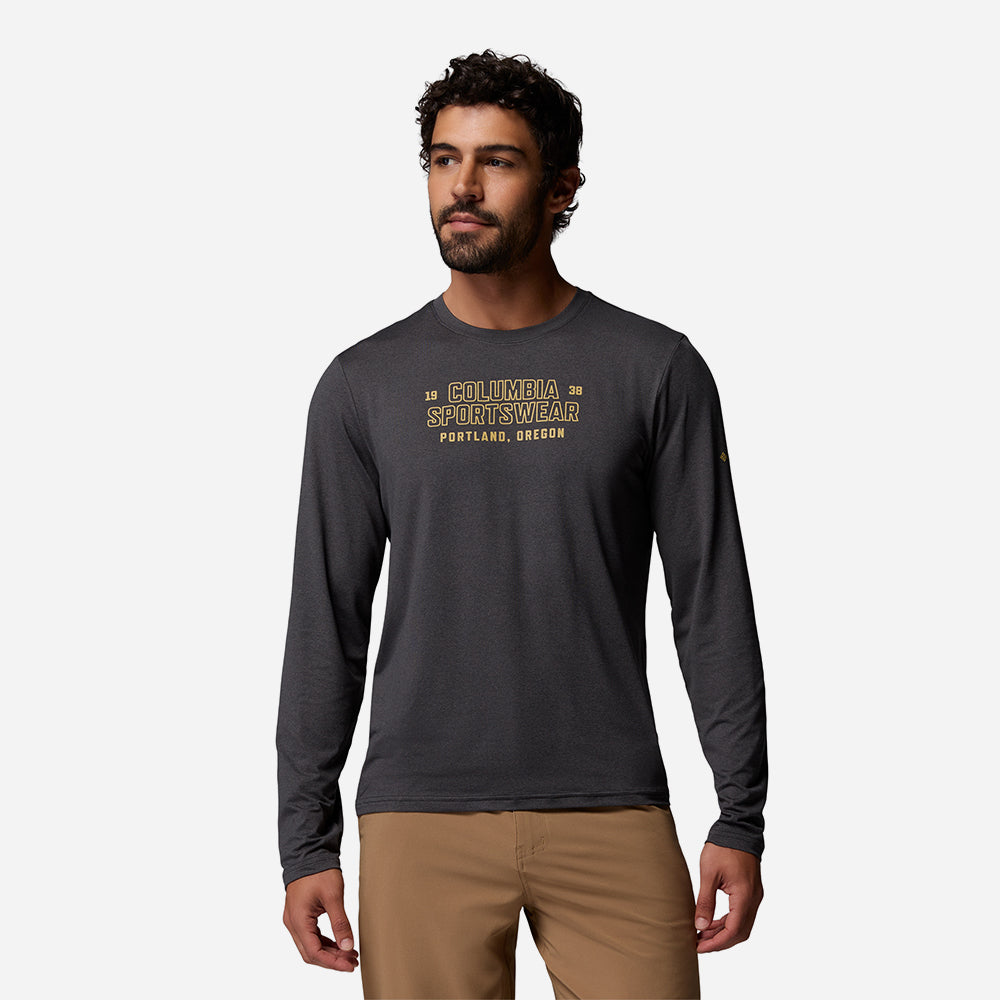 Áo Thun Nam Columbia Parsons Point™ Long Sleeve Graphic - Xám - Supersports Vietnam