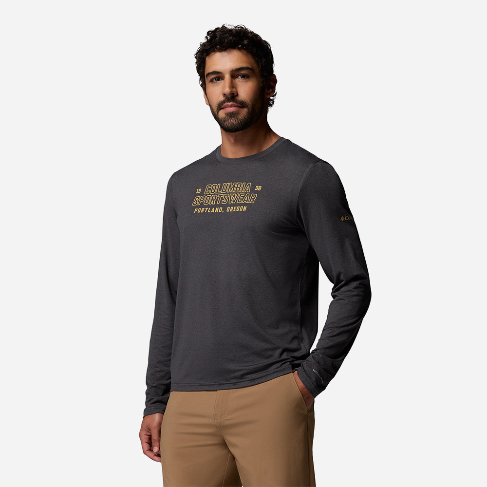 Áo Thun Nam Columbia Parsons Point™ Long Sleeve Graphic - Xám - Supersports Vietnam