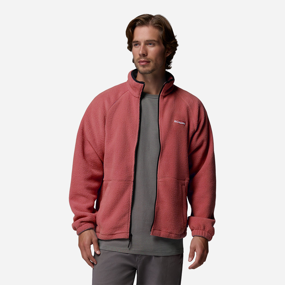 Áo Khoác Nam Columbia Timber Crest™ MTR Fleece Full Zip - Đỏ - Supersports Vietnam