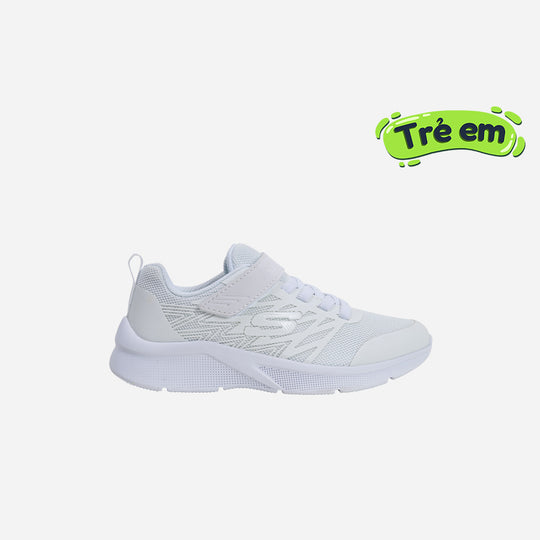 Giày Thời Trang Bé Gái Skechers Microspec - Trắng