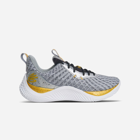 Unisex Under Armour Curry 10 Young Wolf Basketball Shoes - Gray