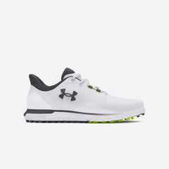 Men's Under Armour Drive Fade Spiked Golf Shoes - White