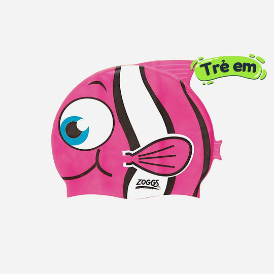 Kids' Zoggs Character Silicone Swim Cap - Pink
