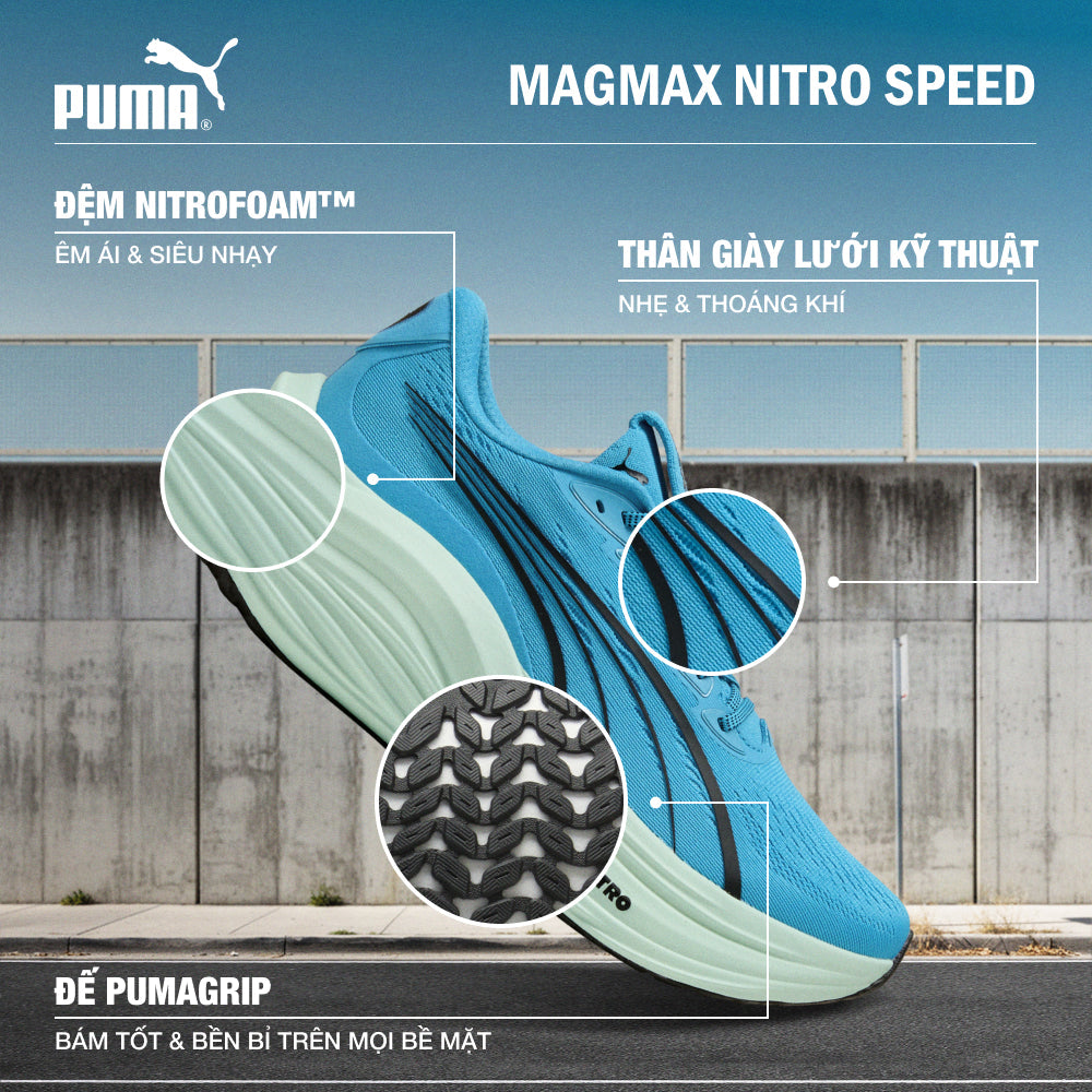 Giày Chạy Bộ Nam Puma Magmax Nitro Speed - Xanh Dương - Supersports Vietnam