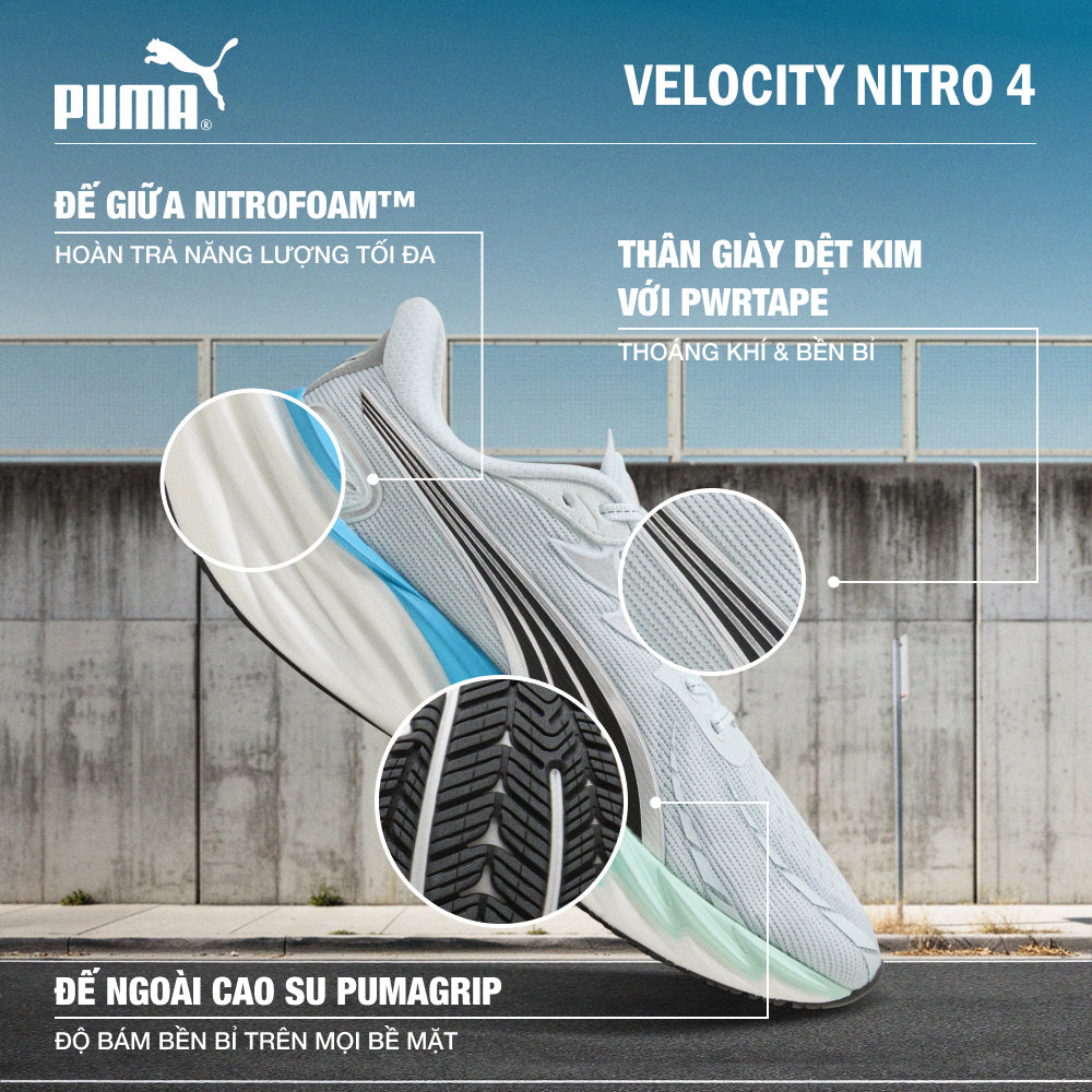 Giày Chạy Bộ Nam Puma Velocity Nitro 4 - Xanh Dương - Supersports Vietnam