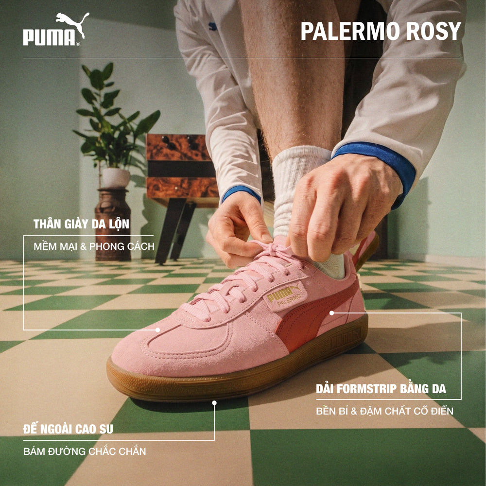 Giày Sneaker Nữ Puma Palermo Rosy - Hồng - Supersports Vietnam