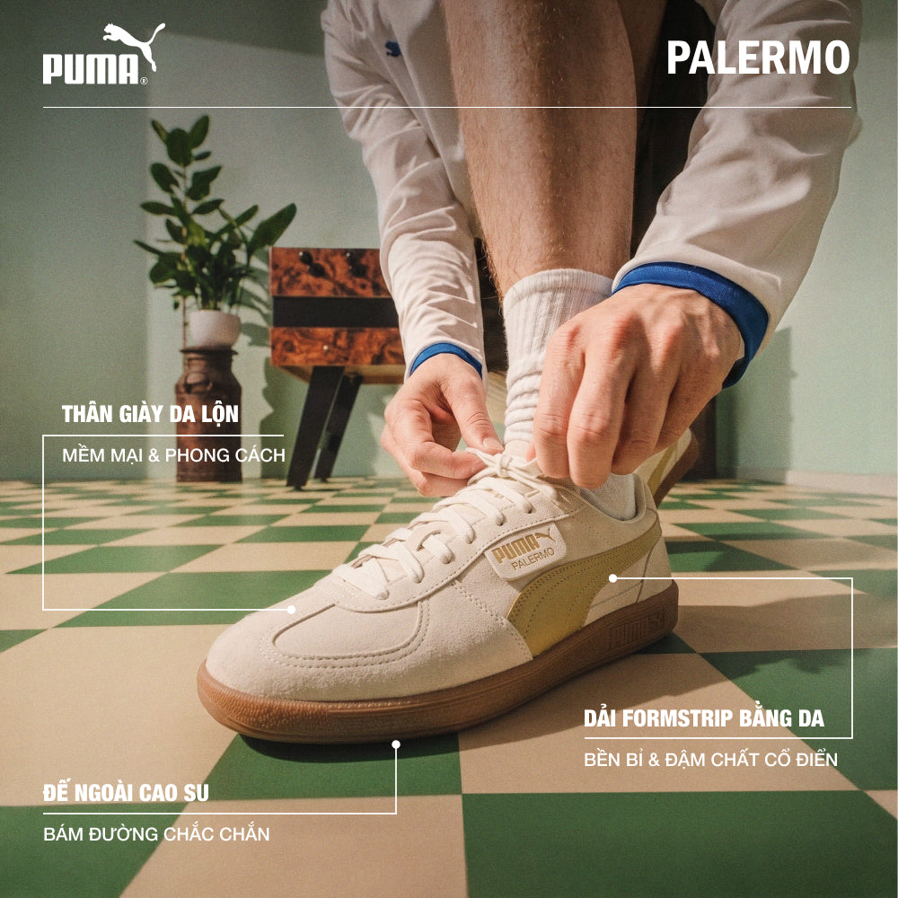 Giày Sneaker Nam Puma Palermo - Be - Supersports Vietnam