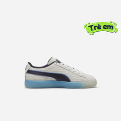 Giày Sneaker Trẻ Em Puma Suede Playstation Jr Glacial - Xám