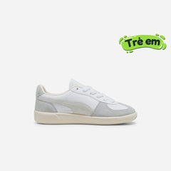 Kids' Puma Palermo Leather Lace Up Jr Sneakers - White