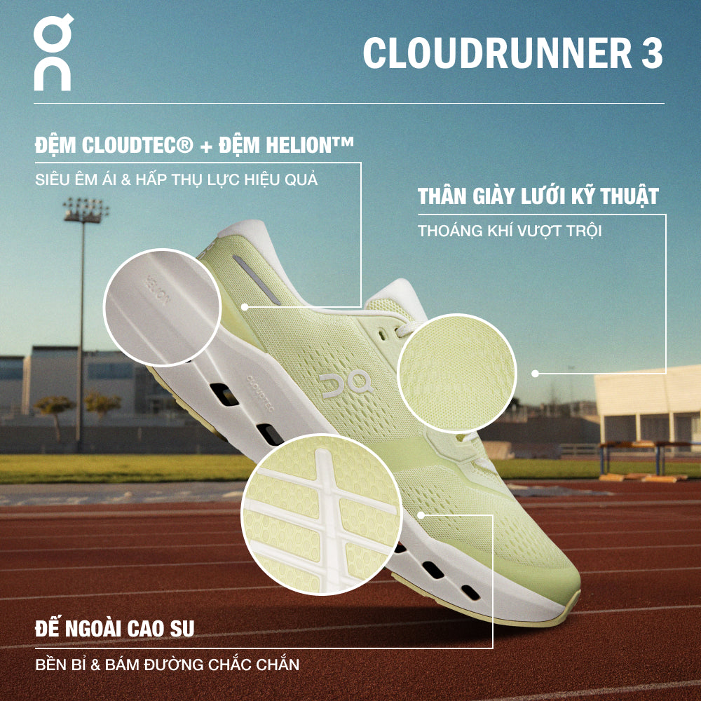 Giày Chạy Bộ Nam On Running Cloudrunner 3 - Vàng Chanh - Supersports Vietnam