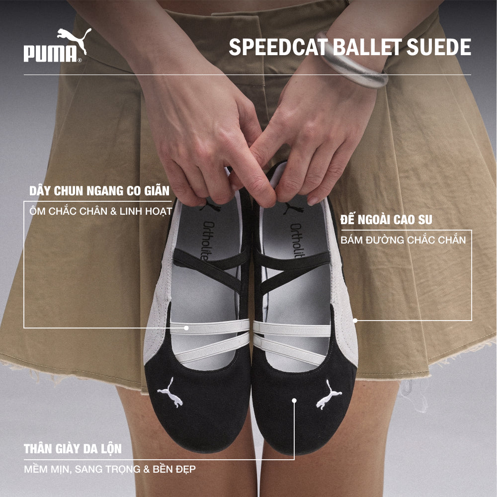 Giày Búp Bê Nữ Puma Speedcat Ballet Suede - Đen - Supersports Vietnam