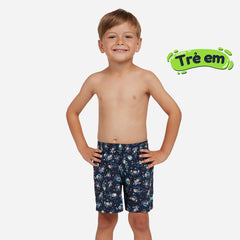 Boys' Zoggs Printed Watershorts - Navy