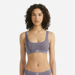 Women's Adidas Underwear Mtm Scoop Sport Bra - Purple