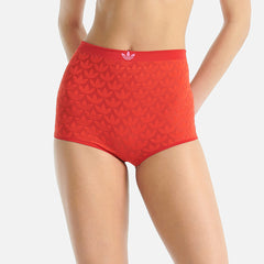 Women's Adidas Underwear Mtm High Rise Short Pants - Red