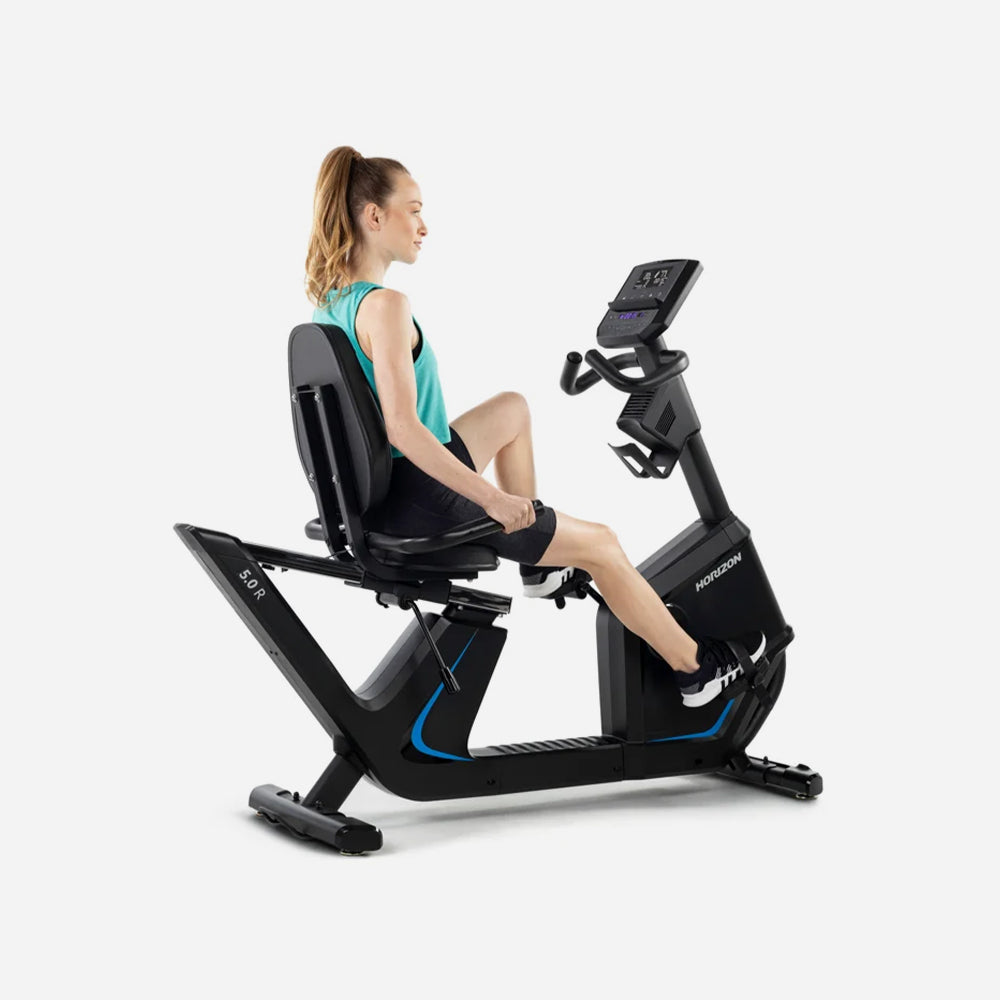 Xe Đạp Thể Dục Tựa Lưng Trong Nhà Horizon 5.0R - Đen - Supersports Vietnam