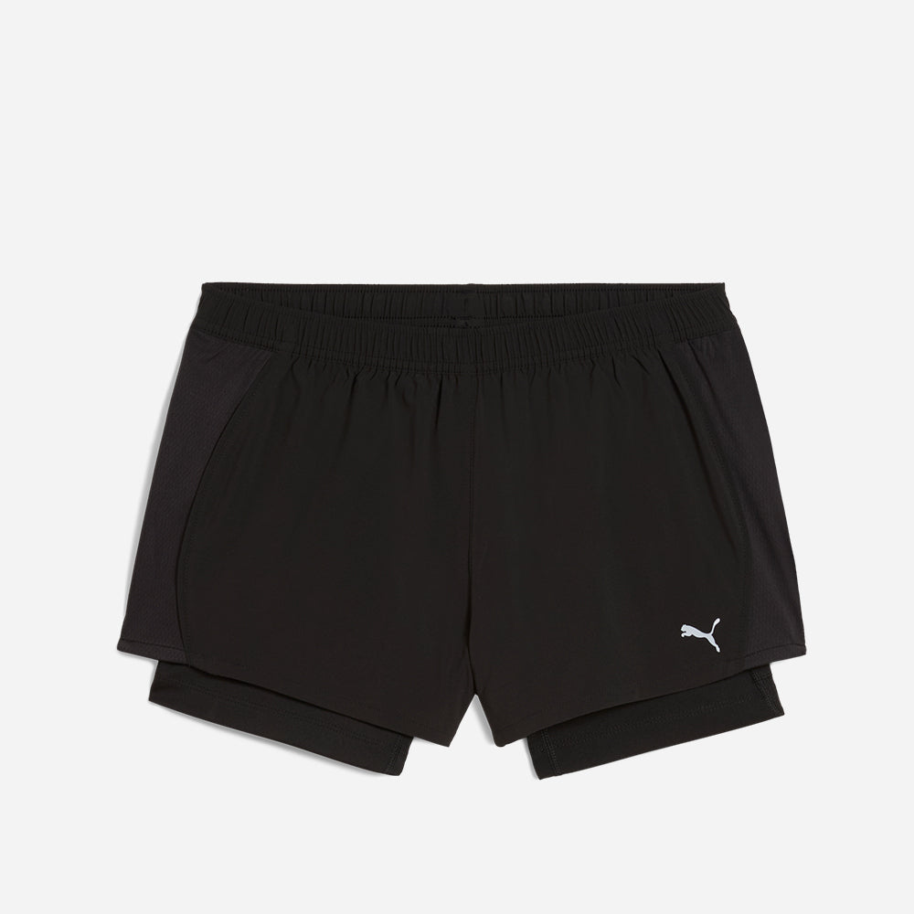 Quần Ngắn Thể Thao Nữ Puma Run Velocity 2In1 3 Inch - Đen - Supersports Vietnam