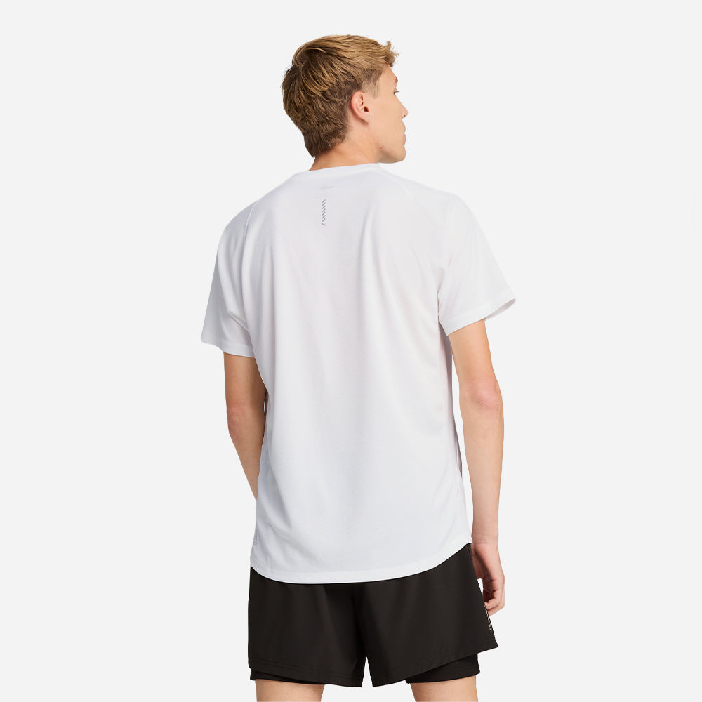 Áo Thun Nam Puma Run Velocity Poly - Trắng - Supersports Vietnam