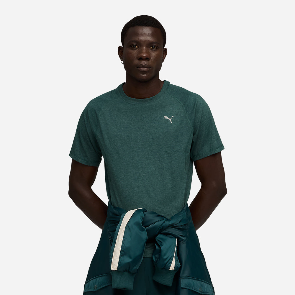Áo Thun Nam Puma Run Velocity (Tri-Blend) - Xanh Lá - Supersports Vietnam