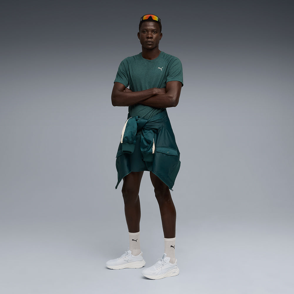 Áo Thun Nam Puma Run Velocity (Tri-Blend) - Xanh Lá - Supersports Vietnam