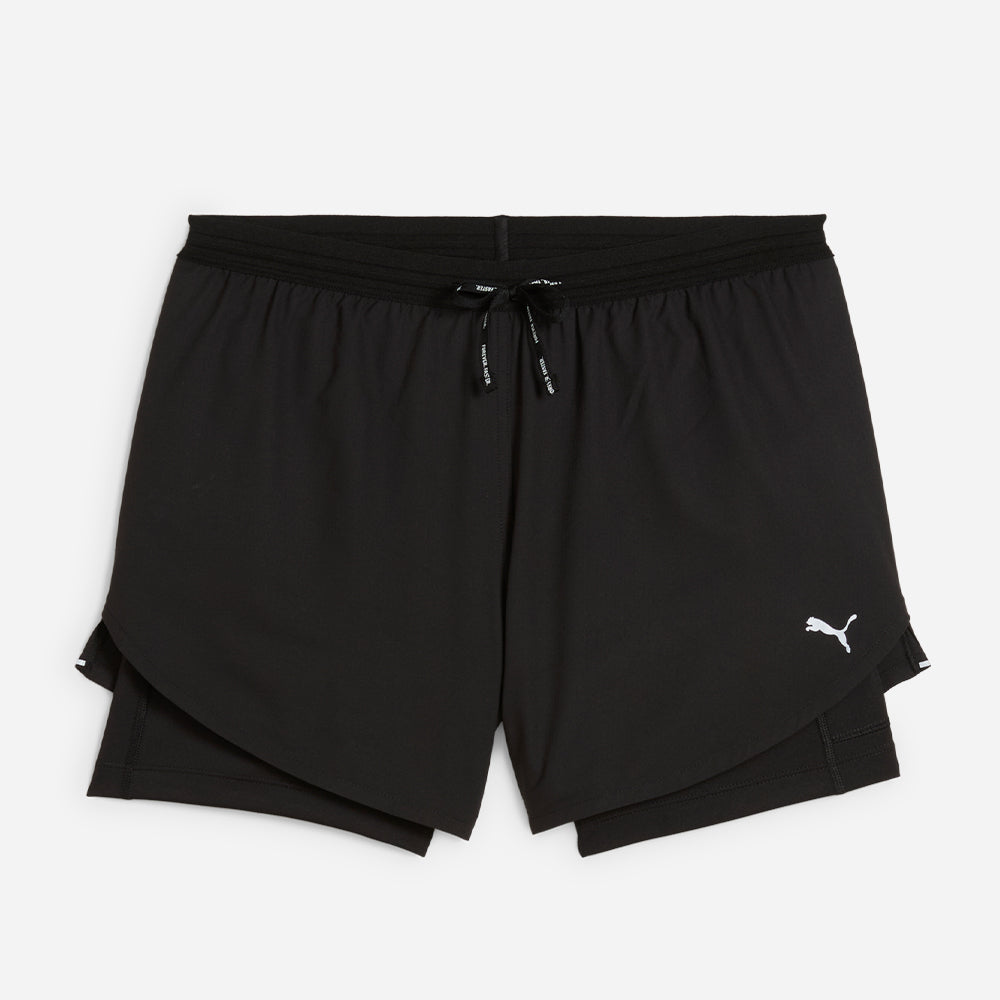 Quần Ngắn Thể Thao Nữ Puma Run Ultraweave 2In1 4 Inch - Đen - Supersports Vietnam