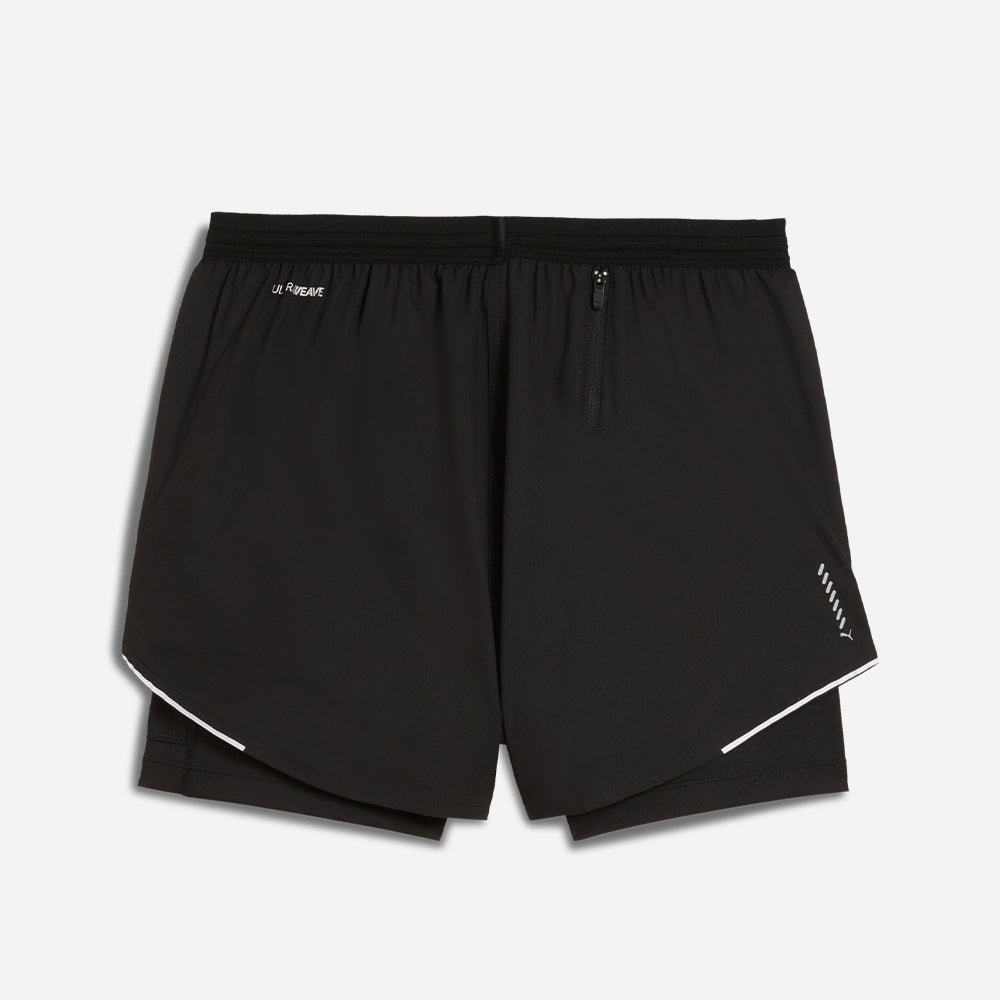 Quần Ngắn Thể Thao Nữ Puma Run Ultraweave 2In1 4 Inch - Đen - Supersports Vietnam