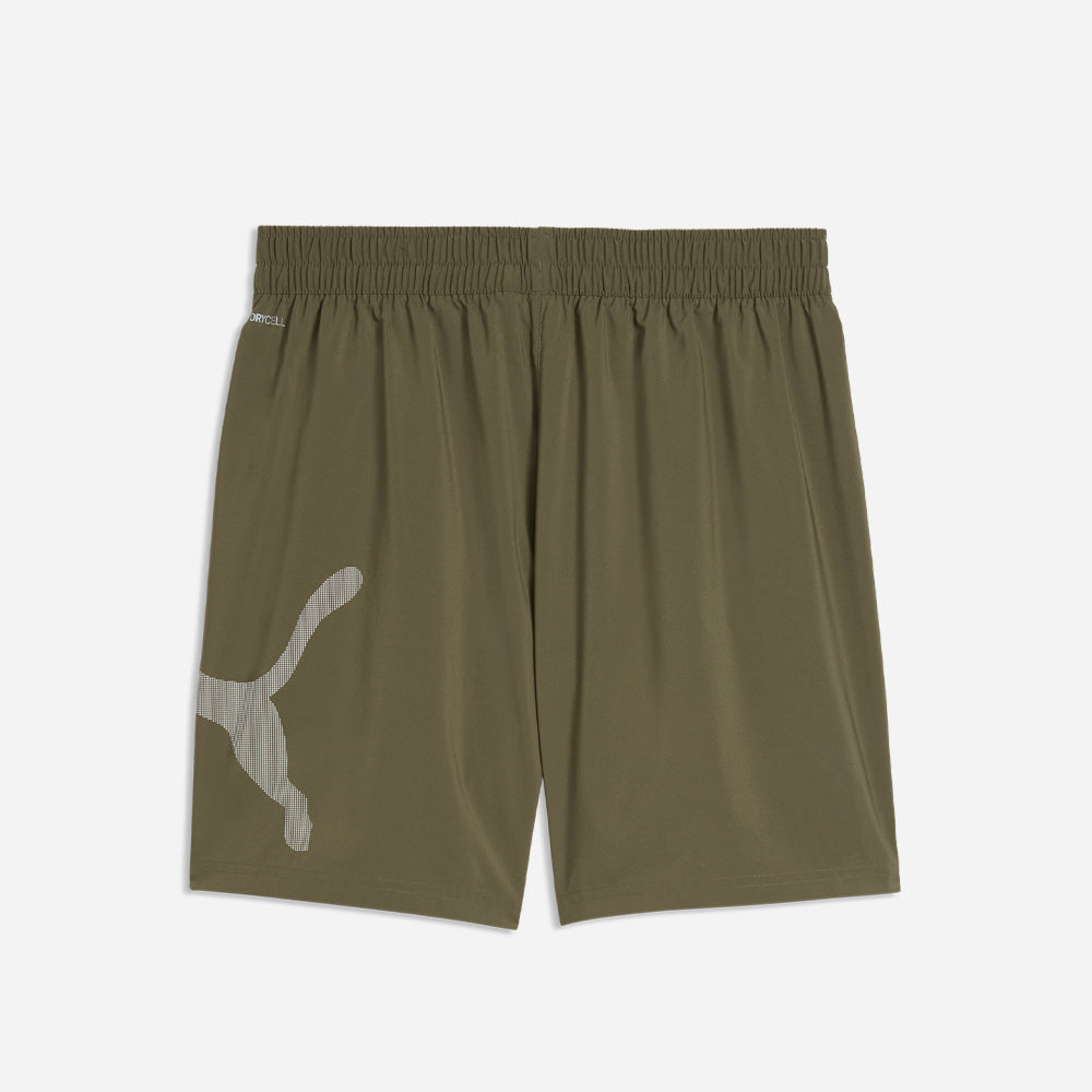 Quần Ngắn Thể Thao Nam Puma Tad Essential Big Logo 7 Inch Woven - Xanh Quân Đội - Supersports Vietnam