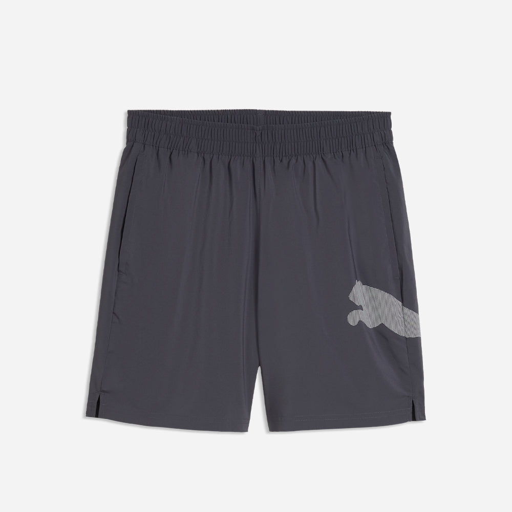 Quần Ngắn Thể Thao Nam Puma Tad Essential Big Logo 7 Inch Woven - Xám - Supersports Vietnam