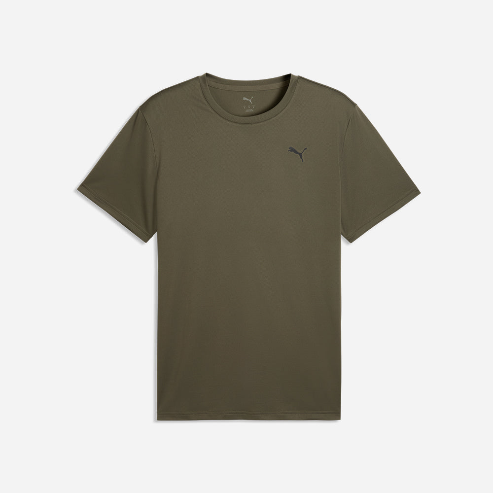 Áo Thun Nam Puma Tad Essential Texture - Xanh Quân Đội - Supersports Vietnam