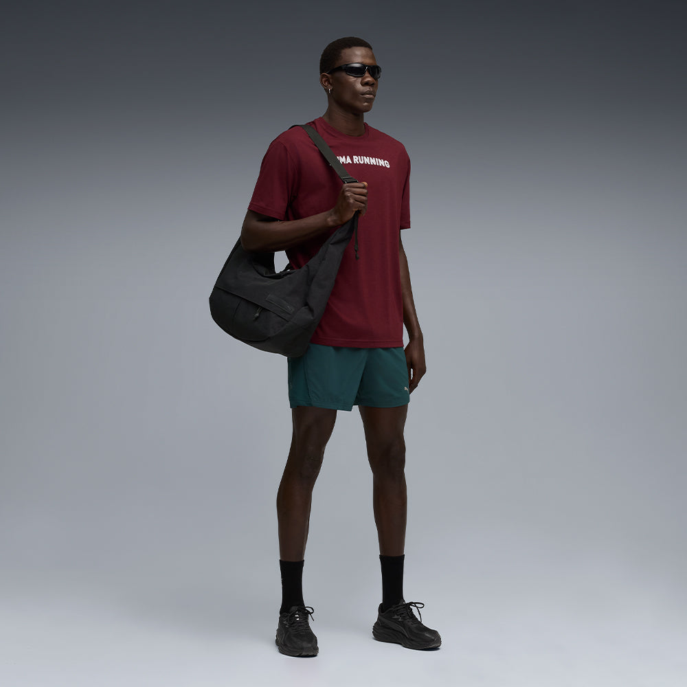 Áo Thun Nam Puma Run Graphic Oversized - Đỏ - Supersports Vietnam