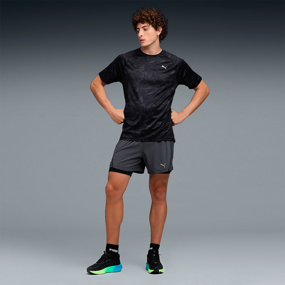 Áo Thun Nam Puma Run Velocity Aop - Đen - Supersports Vietnam