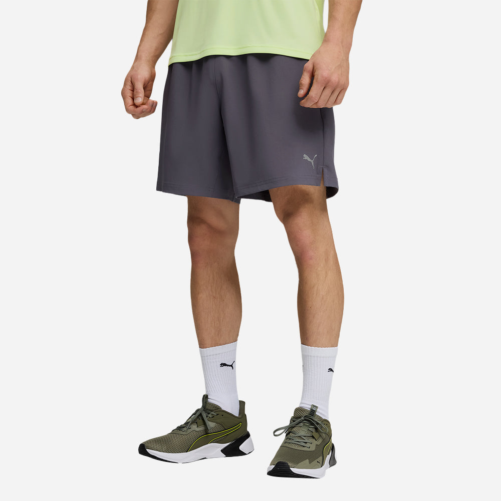 Quần Ngắn Thể Thao Nam Puma Pwrtrain Fabric Mix - Xám - Supersports Vietnam