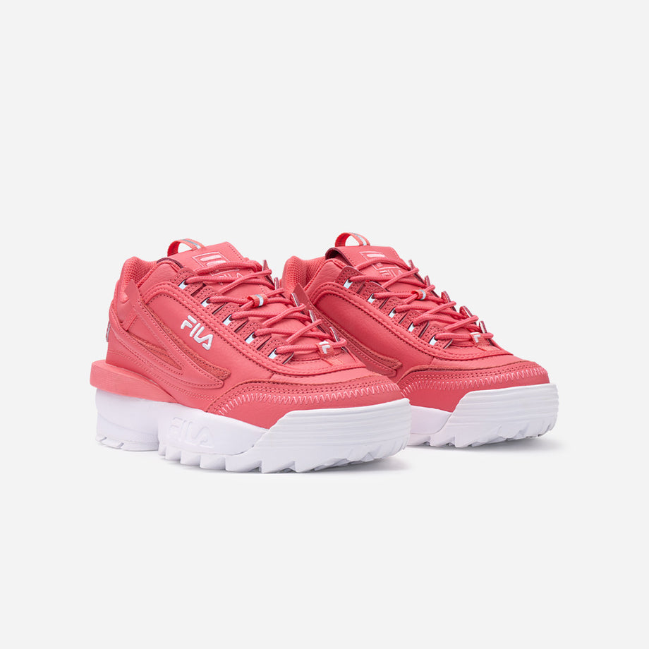 Women's fila disruptor store 2 pink and white