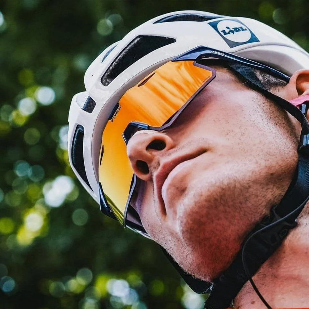 Kính 100% Hypercraft - Matte Black - Hiper Red Multilayer Mirror Lens - Supersports Vietnam