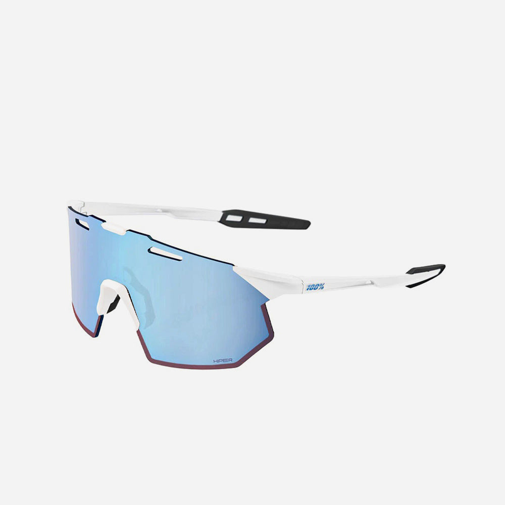 Kính 100% Hypercraft Sq Soft Tact White - Hiper Blue Mirror Lens - Supersports Vietnam