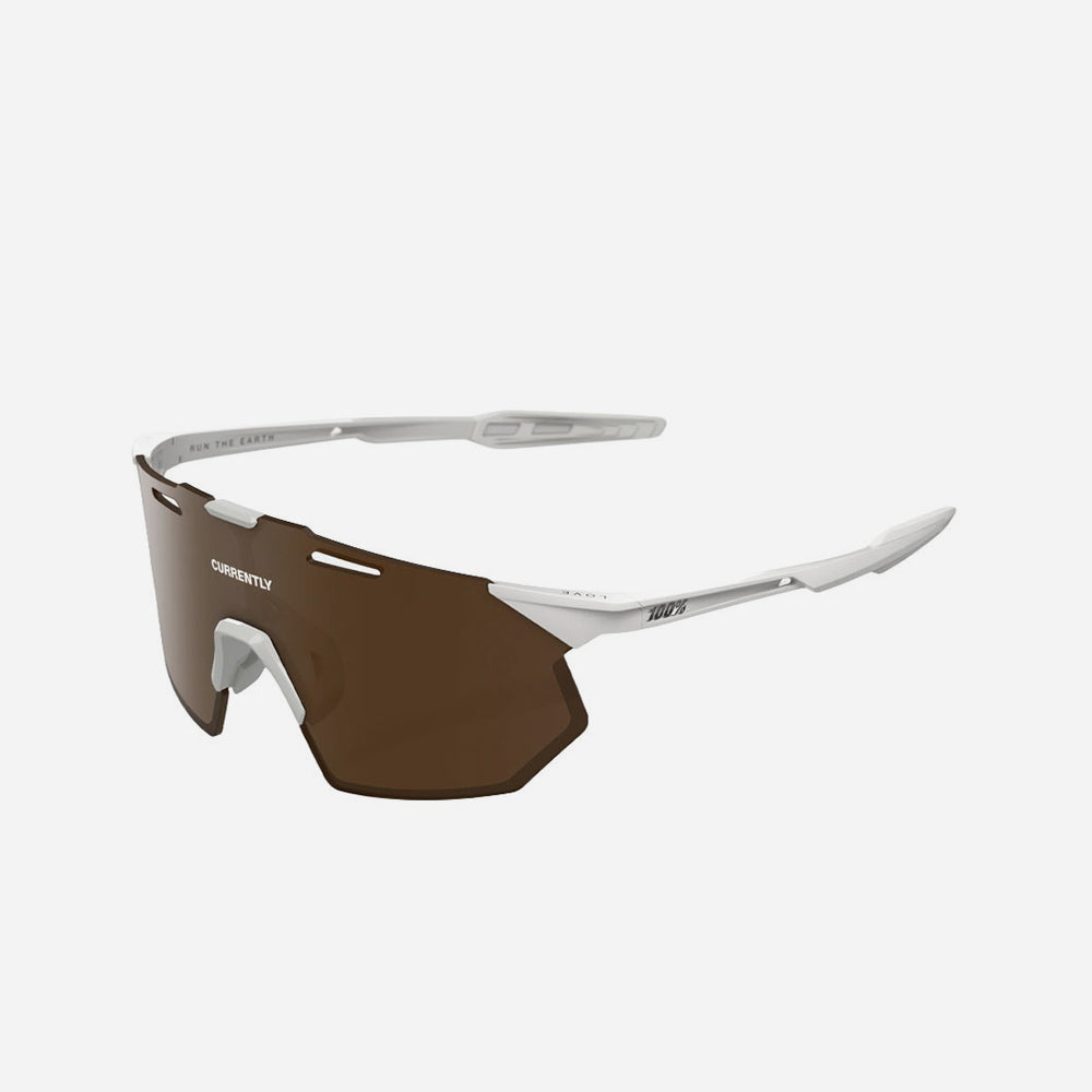 Kính 100% Hypercraft Sq Currently Running Marshmallow - Hiper Bronze Lens - Supersports Vietnam