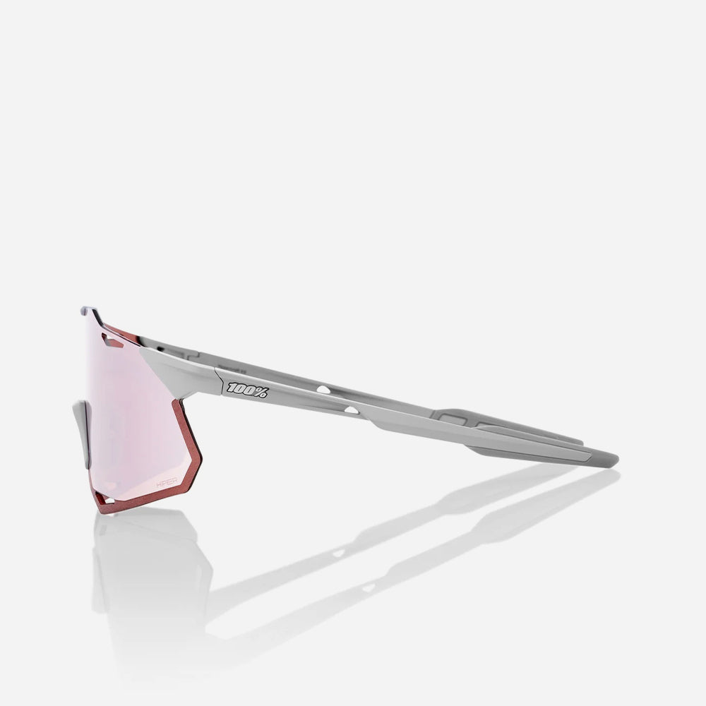 Kính 100% Hypercraft Xs -Matte Stone Grey-Hiper® Crimson Silver Mirror - Supersports Vietnam
