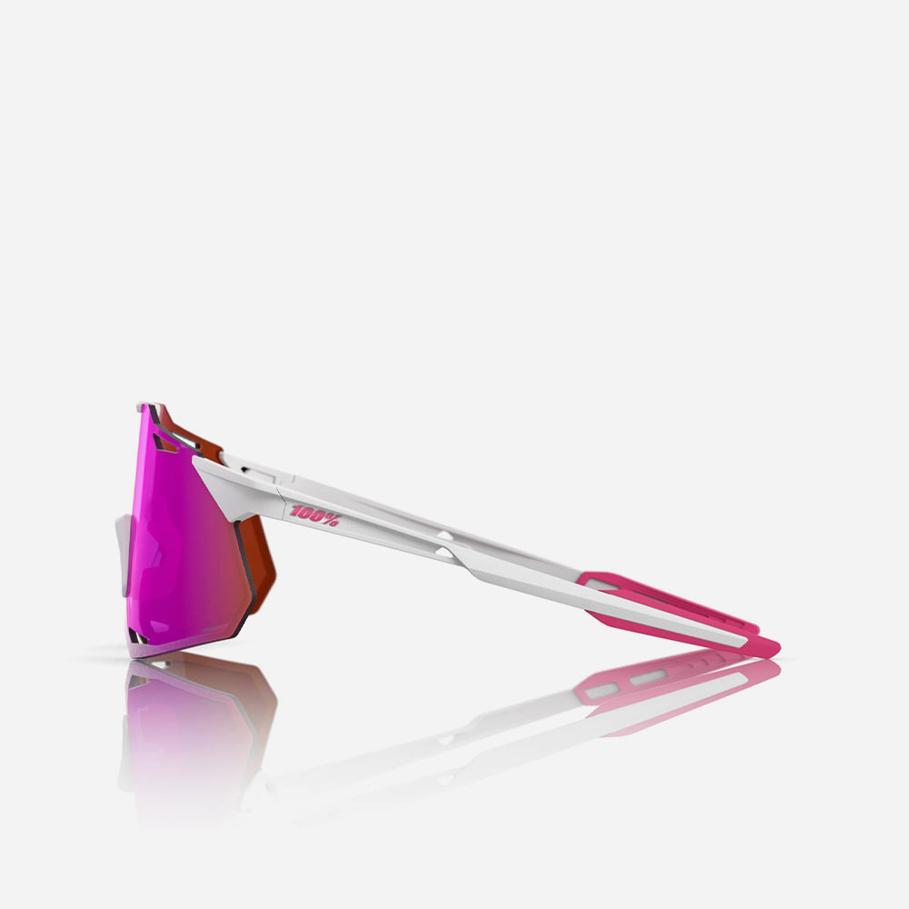 Kính 100% Hypercraft Xs Matte White/Pink - Hiper Vital Pink Mirror Lens - Supersports Vietnam