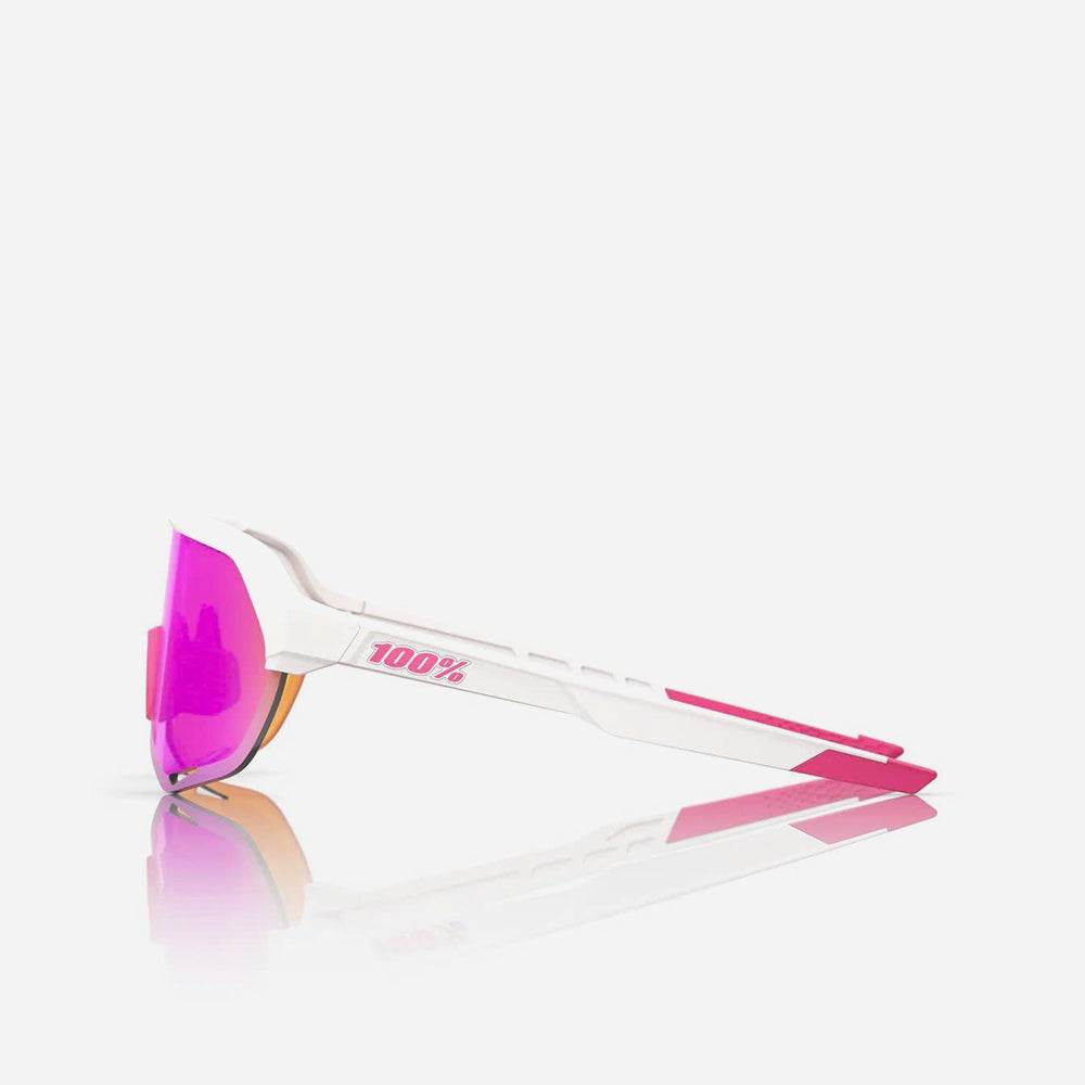 Kính 100% S2® - Matte White/Pink Hiper Vital Pink Mirror - Supersports Vietnam
