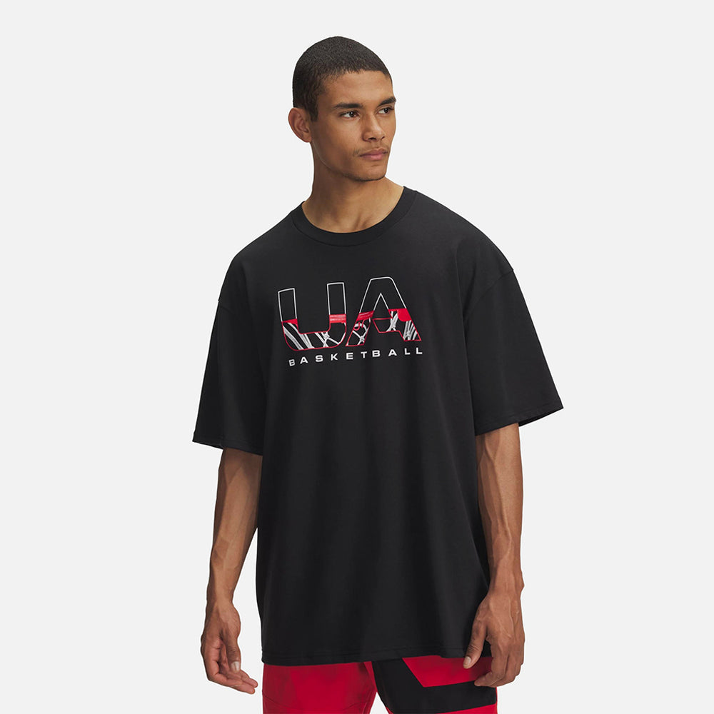 Áo Thun Tay Ngắn Nam Under Armour Hoops Branded Heavyweight