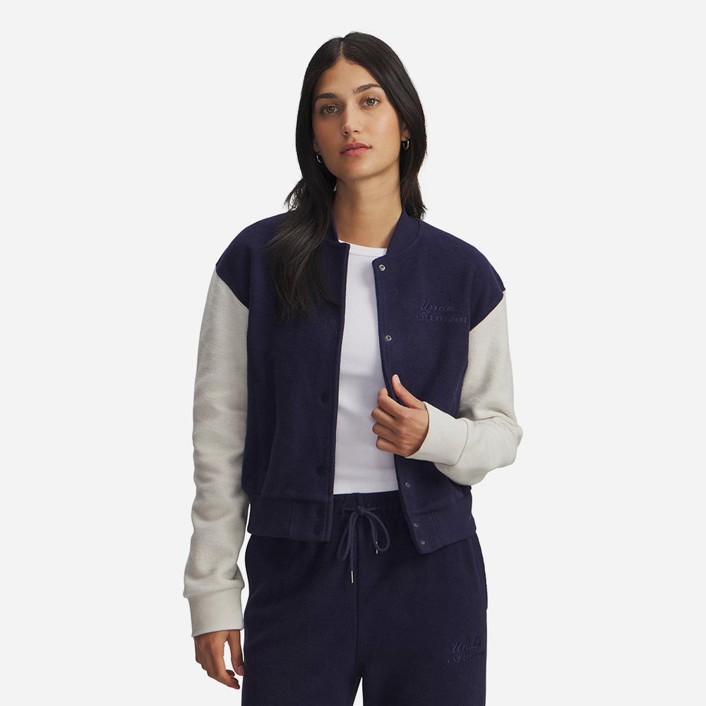 Áo Khoác Nữ Under Armour Icon Terry Varsity - Supersports Vietnam