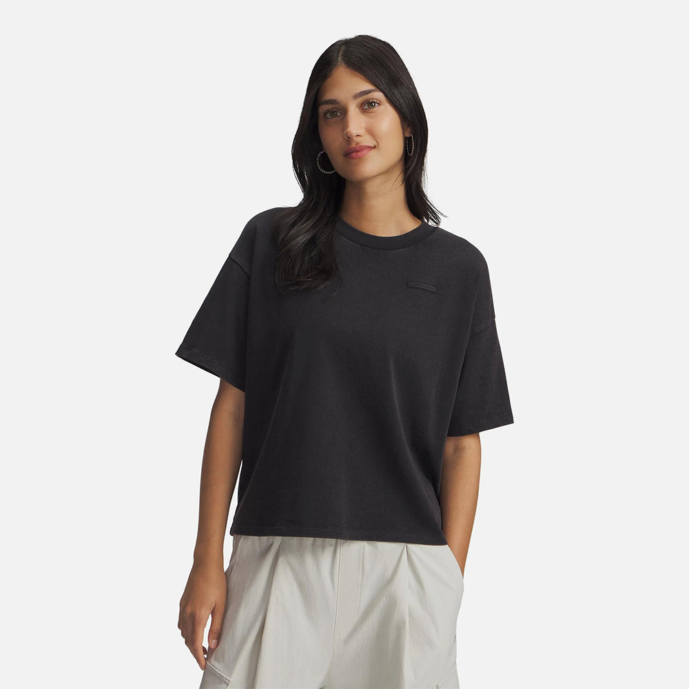 Áo Thun Tay Ngắn Nữ Under Armour Boxy Wash Heavyweight - Supersports Vietnam